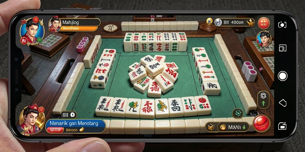 Tampilan gameplay Mahjong yang menarik dari 8II dengan grafis menawan.