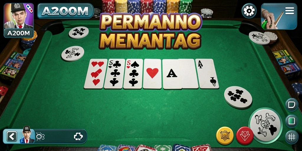 Tampilan menarik dalam permainan Domino A200M yang seru.