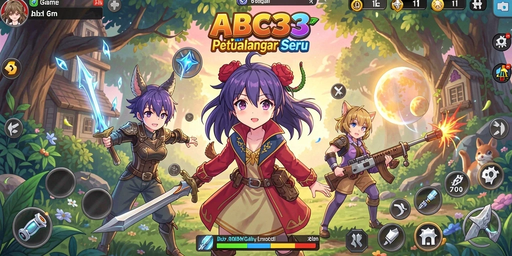 Gameplay seru dengan karakter Anime yang menarik