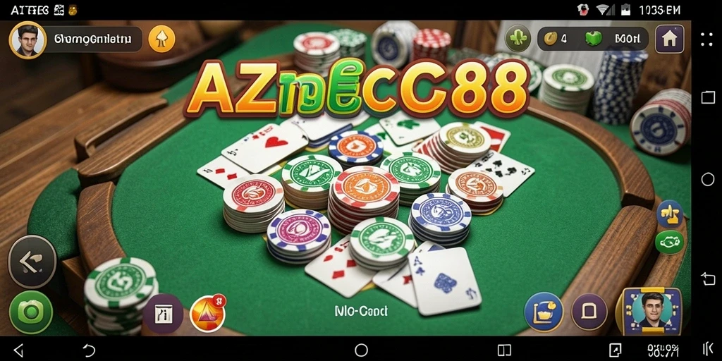 Gameplay asyik dalam AZTEC88 yang menampilkan permaian Gaple.