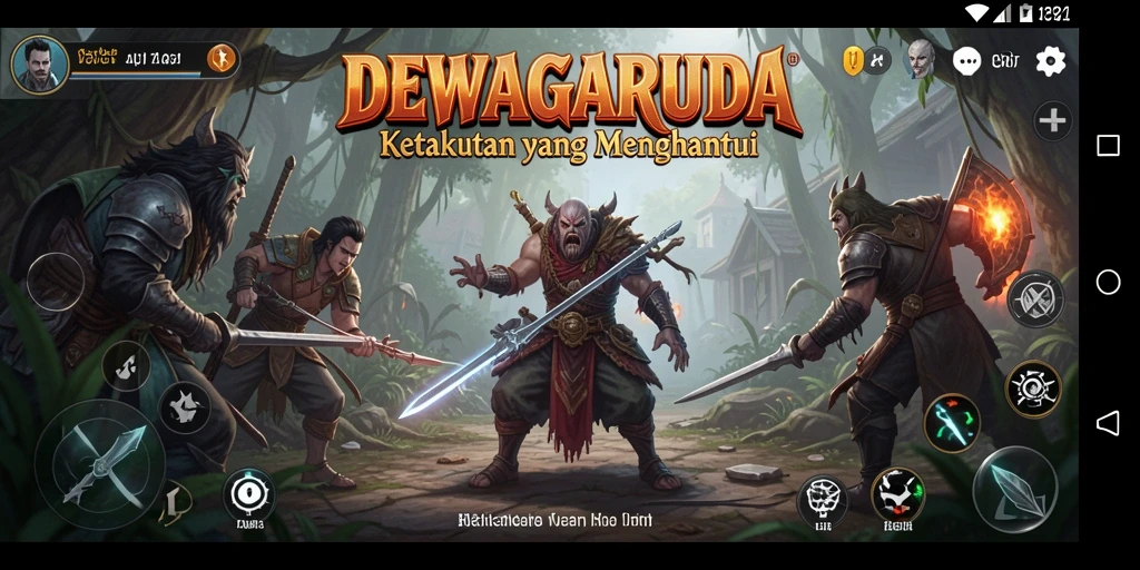 Tampilan gameplay DEWAGARUDA yang mencekam dan menegangkan.