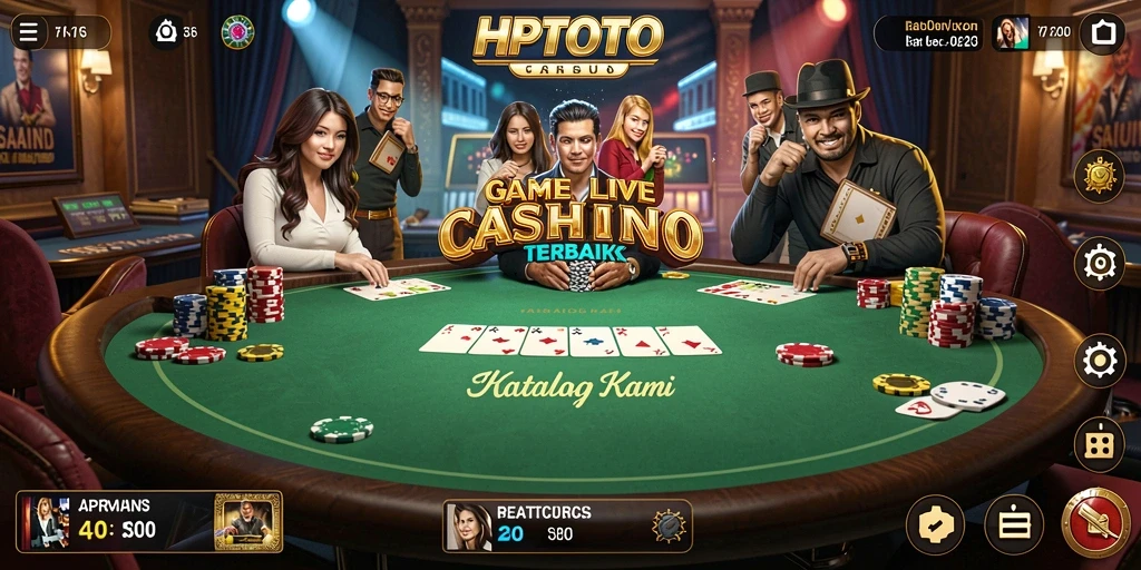 Gameplay HPTOTO yang menyenangkan dengan dealer langsung.