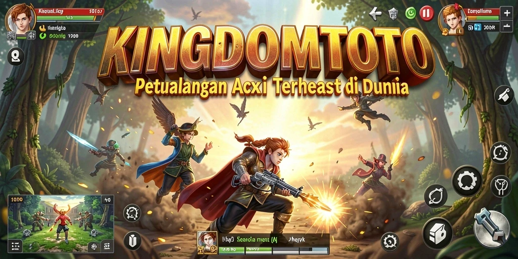 Tampilan mendebarkan dari aksi permainan KINGDOMTOTO.