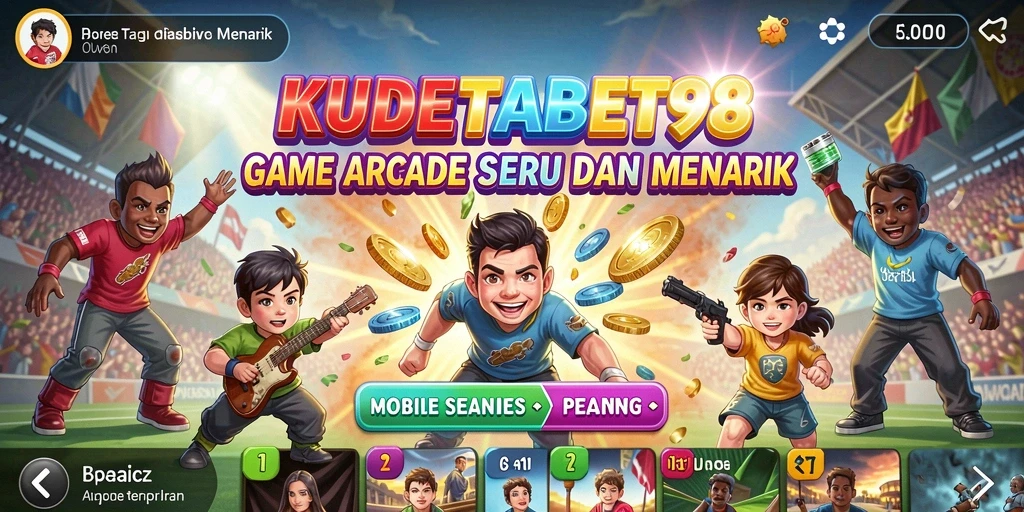 Gameplay seru KUDETABET98 dengan grafis menarik dan tantangan mendebarkan.