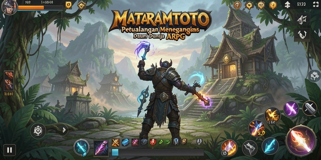 Screenshot permainan <strong>MATARAMTOTO</strong> menampilkan aksi pertarungan yang menegangkan dalam dunia ARPG.