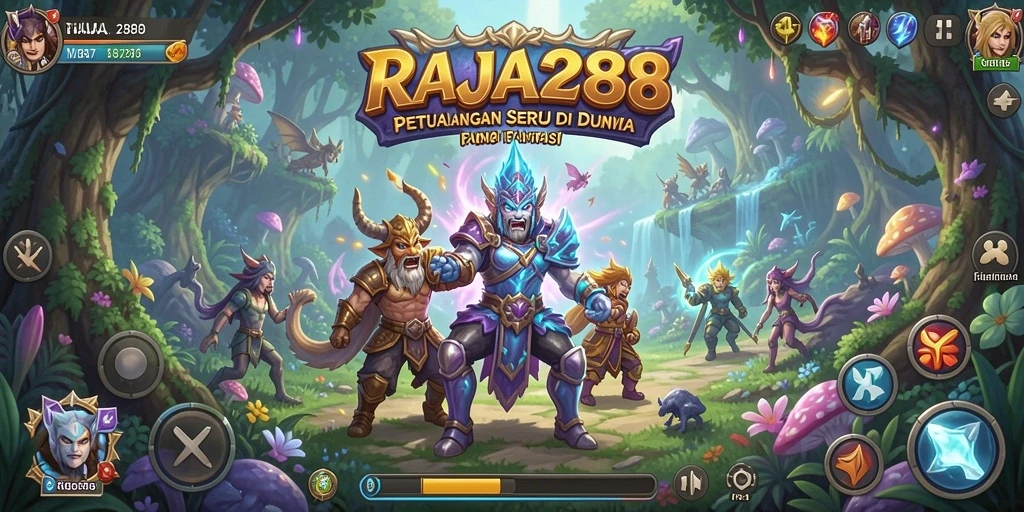 Tampilan menakjubkan dari gameplay RAJA288 saat menjelajahi dunia fantasi.