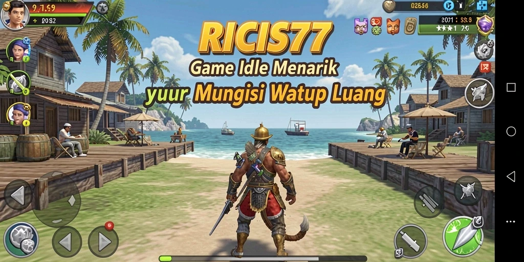 Tampilan gameplay RICIS77 yang menarik dan colorful.