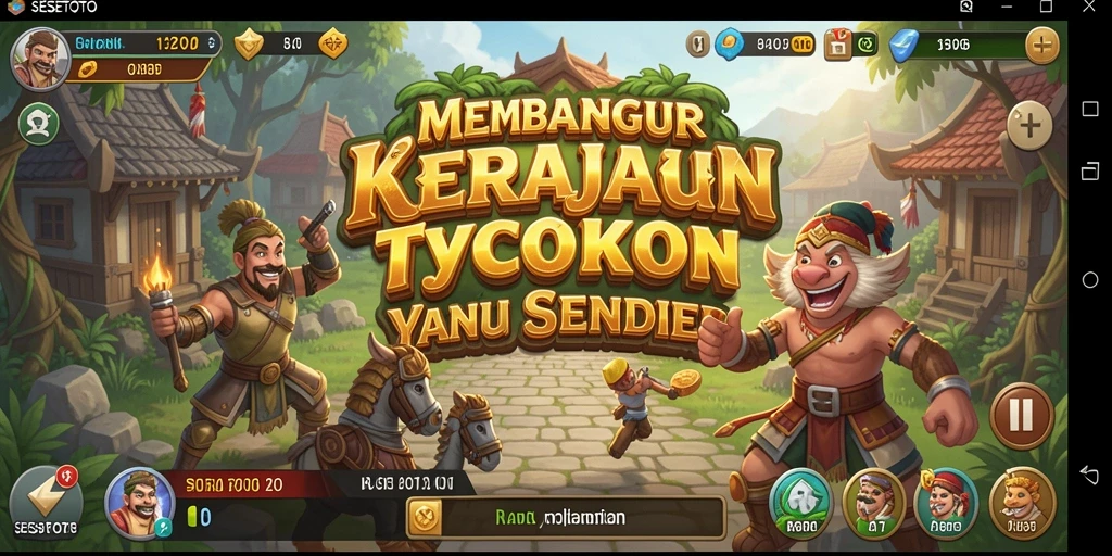 Tampilan gameplay SESETOTO yang menarik dan penuh strategi.