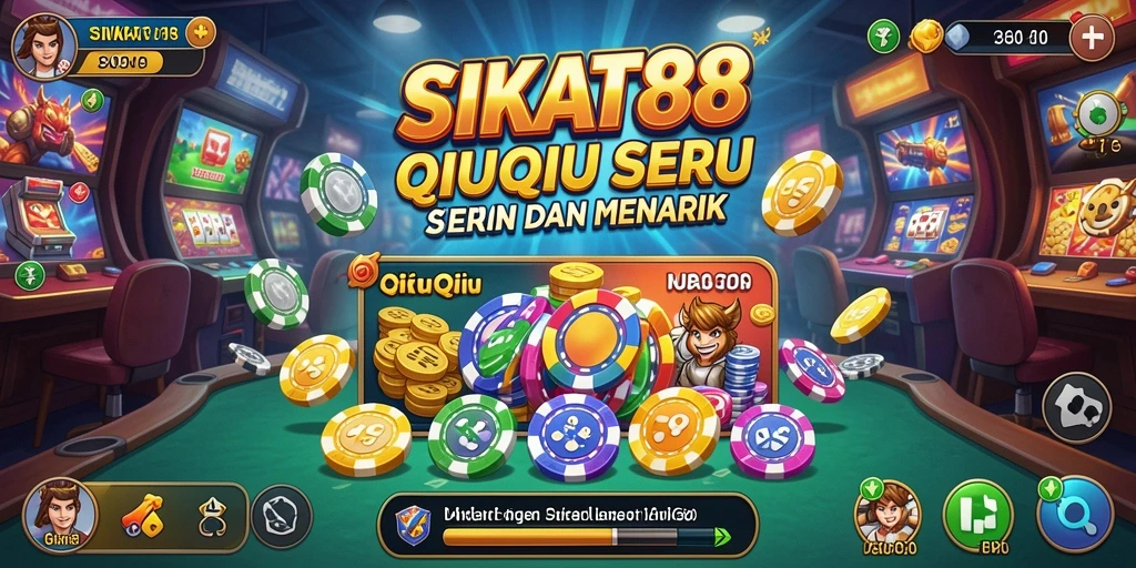 Tampilan permainan QiuQiu yang menegangkan dan interaktif.