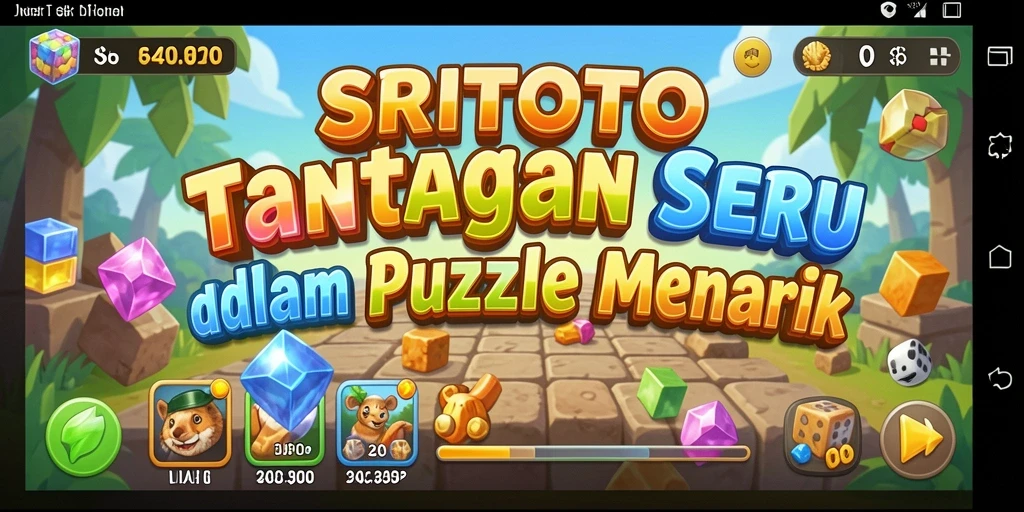 Screenshot gameplay SRITOTO yang menunjukkan tantangan puzzle yang seru.