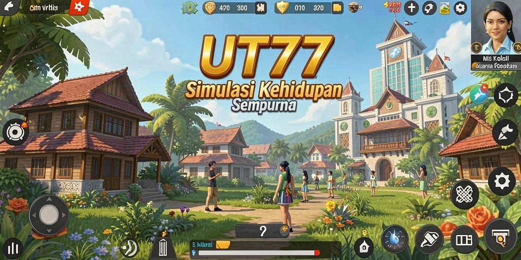 Gameplay UT77 dengan berbagai aktivitas menarik dalam simulasi.