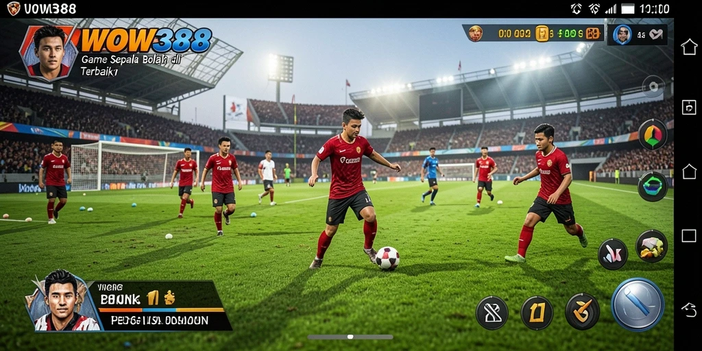 Tampilan gameplay WOW388 dengan aksi seru di lapangan.